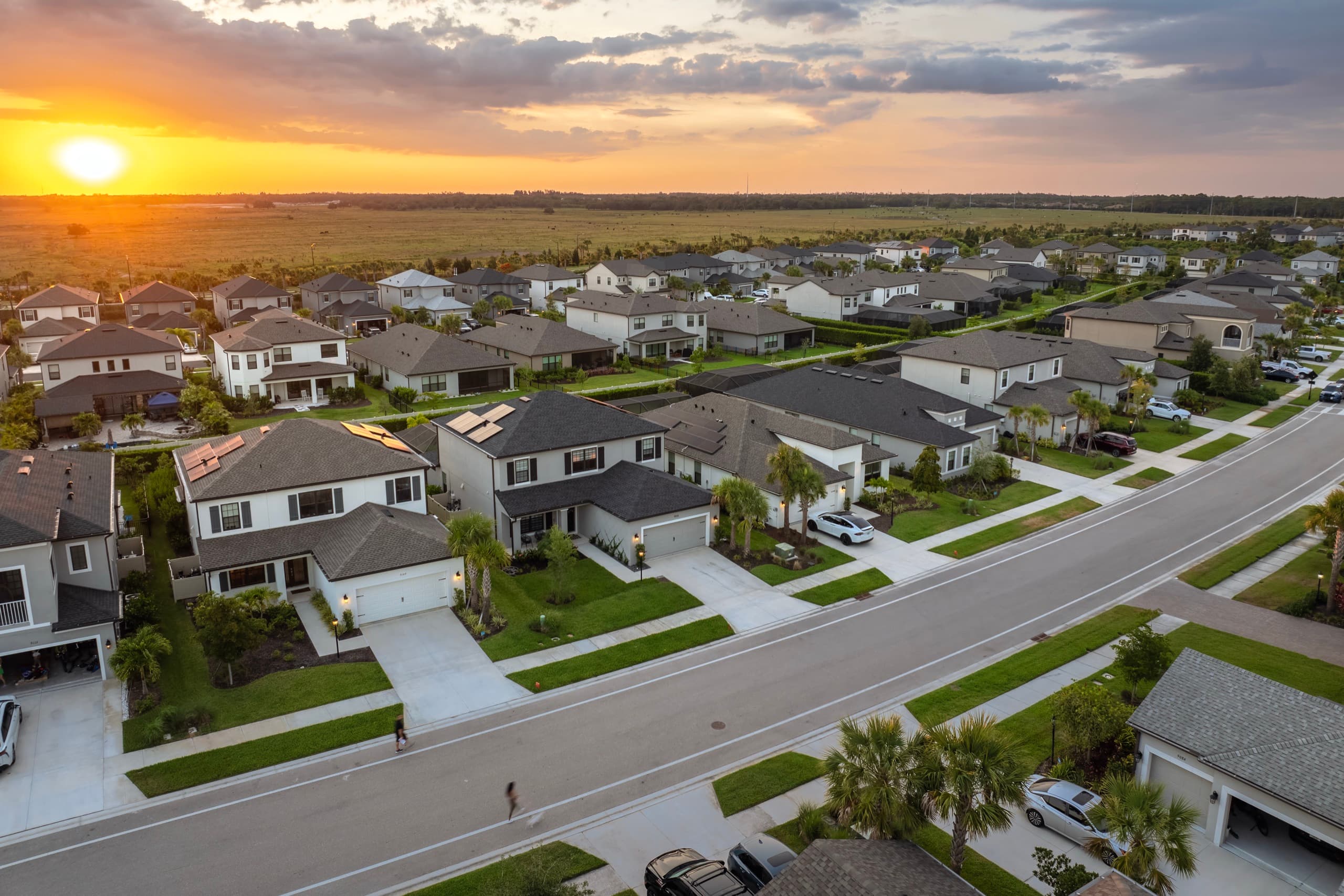 Residential neighborhood in Wylie, Texas