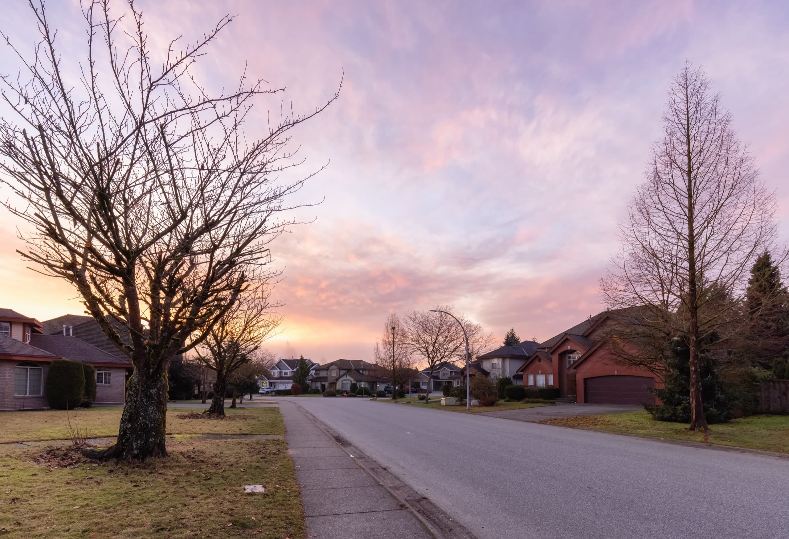 Residential neighborhood in Highland Park, Texas